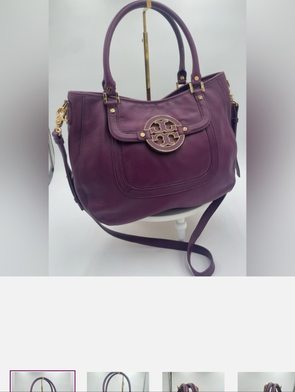 TORY BURCH Amanda Satchel with Crossbody Strap
